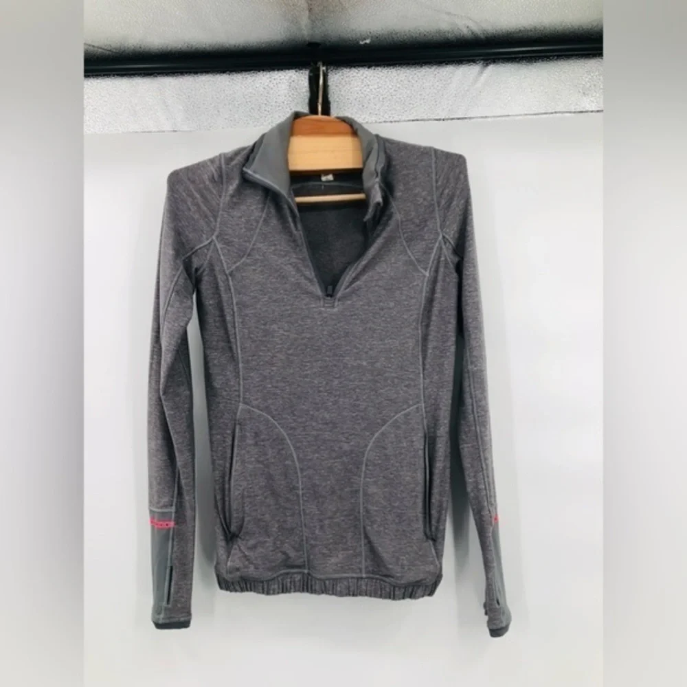 Lululemon Pullover sweatshirt gray‎ good condition #Dt
